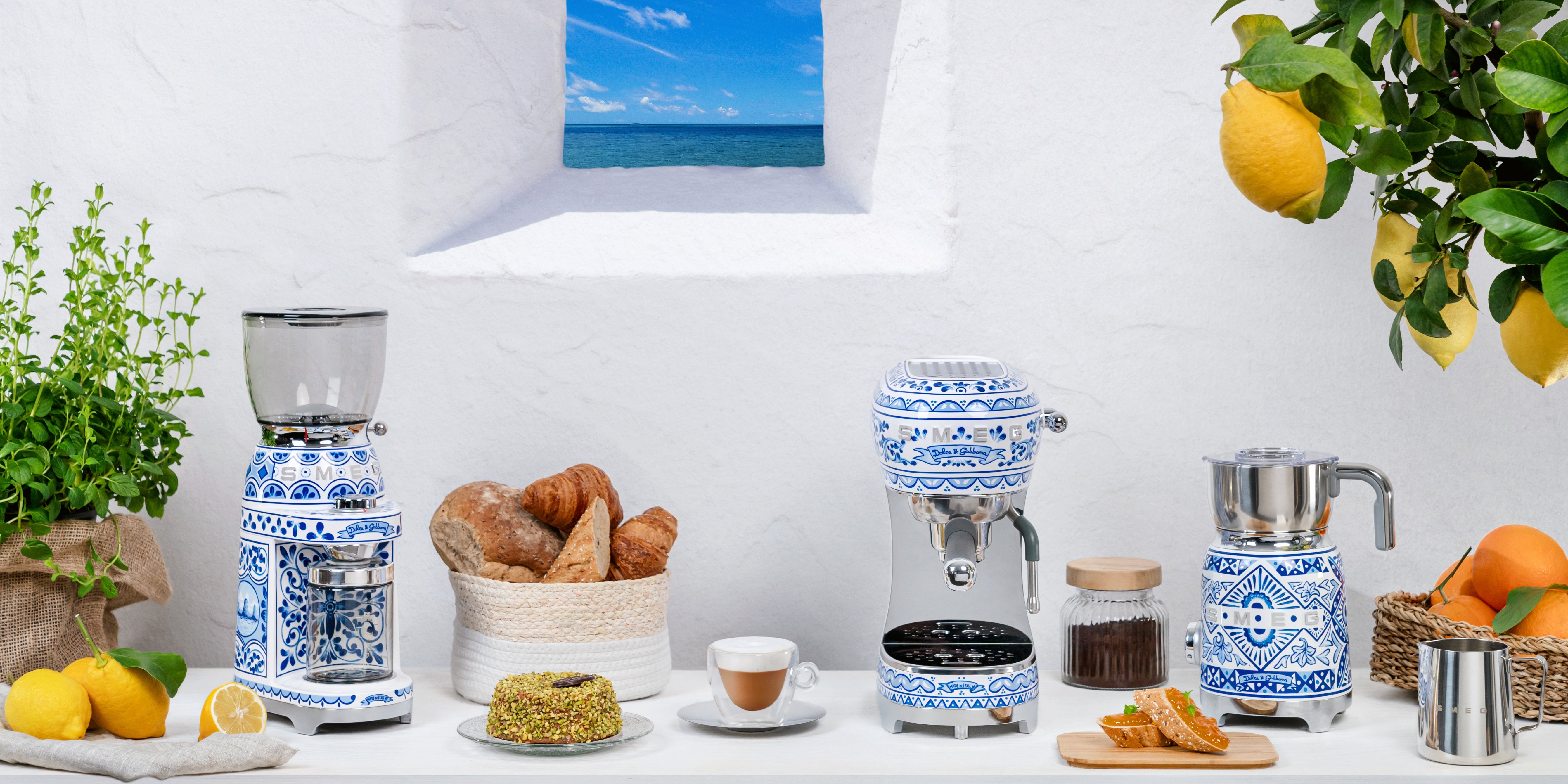 Milk Frother Blu Mediterraneo