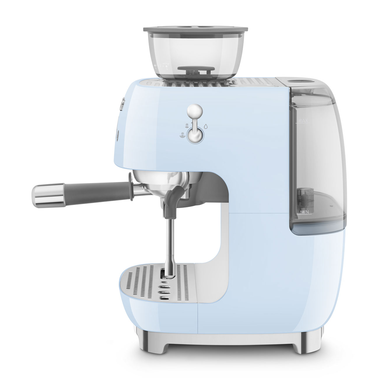 Manual Espresso Coffee Machine with Built-in Grinder Pastel Blue