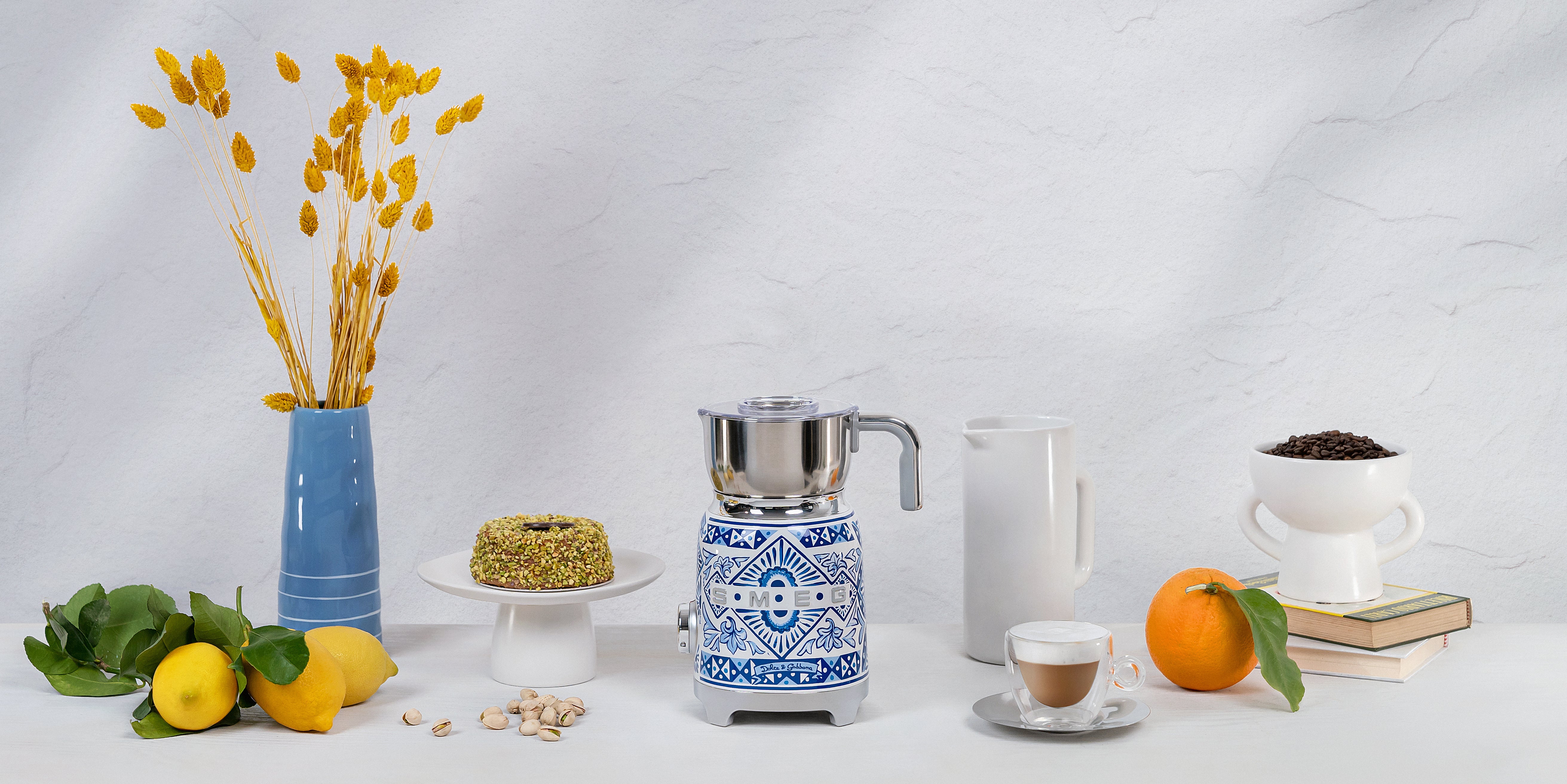 Milk Frother Blu Mediterraneo