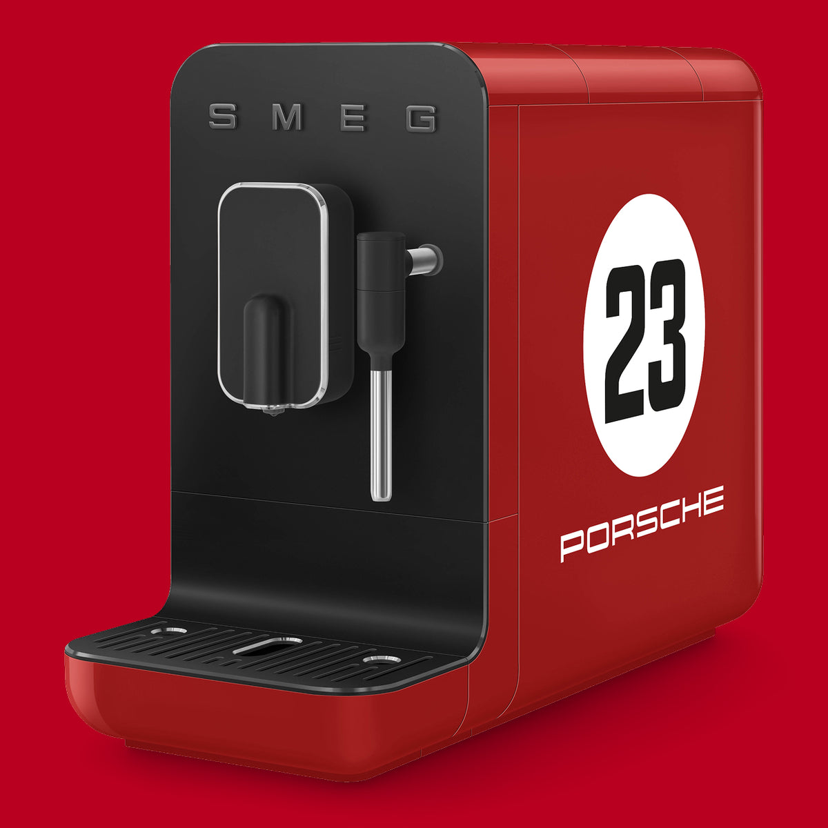 Bean to Cup Coffee Machine Porsche Red