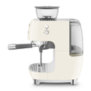 Manual Espresso Coffee Machine with Built-in Grinder Cream