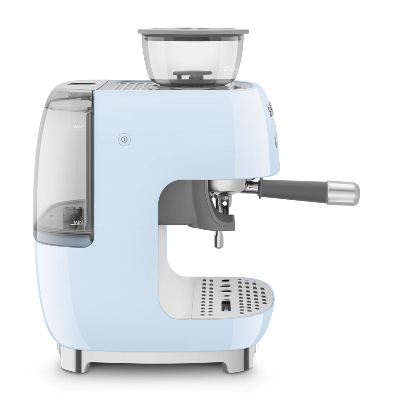Manual Espresso Coffee Machine with Built-in Grinder Pastel Blue
