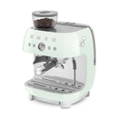 Manual Espresso Coffee Machine with Built-in Grinder Pastel Green