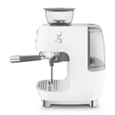 Manual Espresso Coffee Machine with Built-in Grinder White Matt