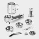 Manual Espresso Coffee Machine with Built-in Grinder Black Matt