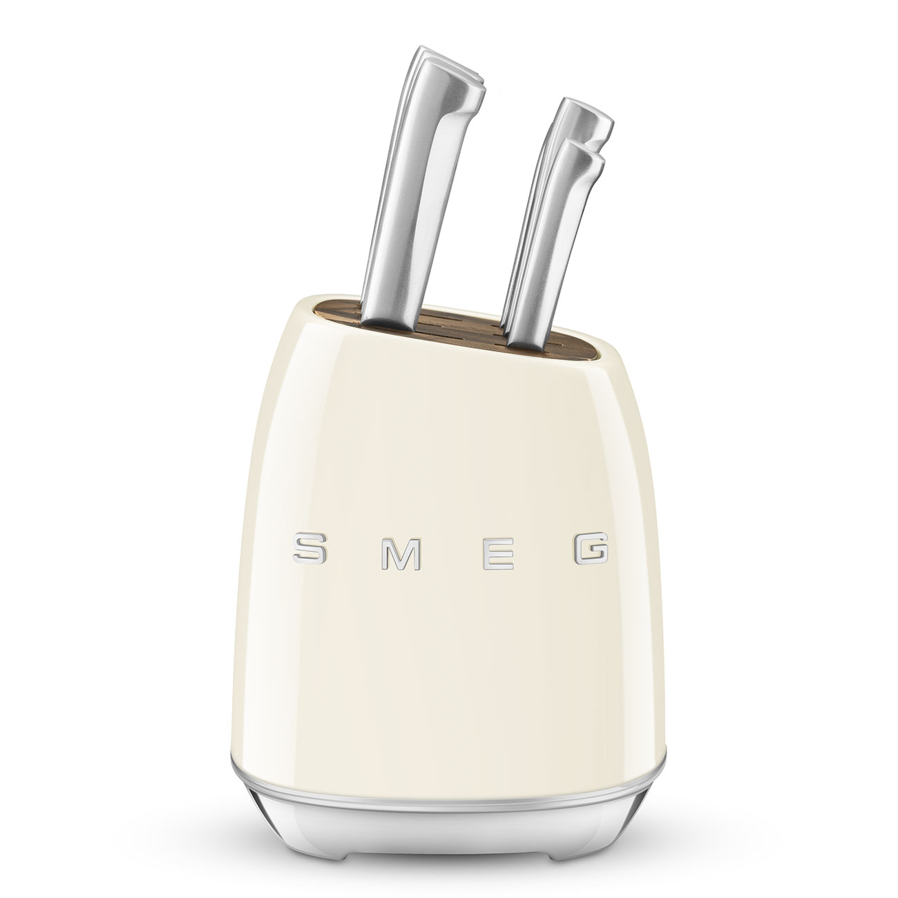 Knife Block Set Cream