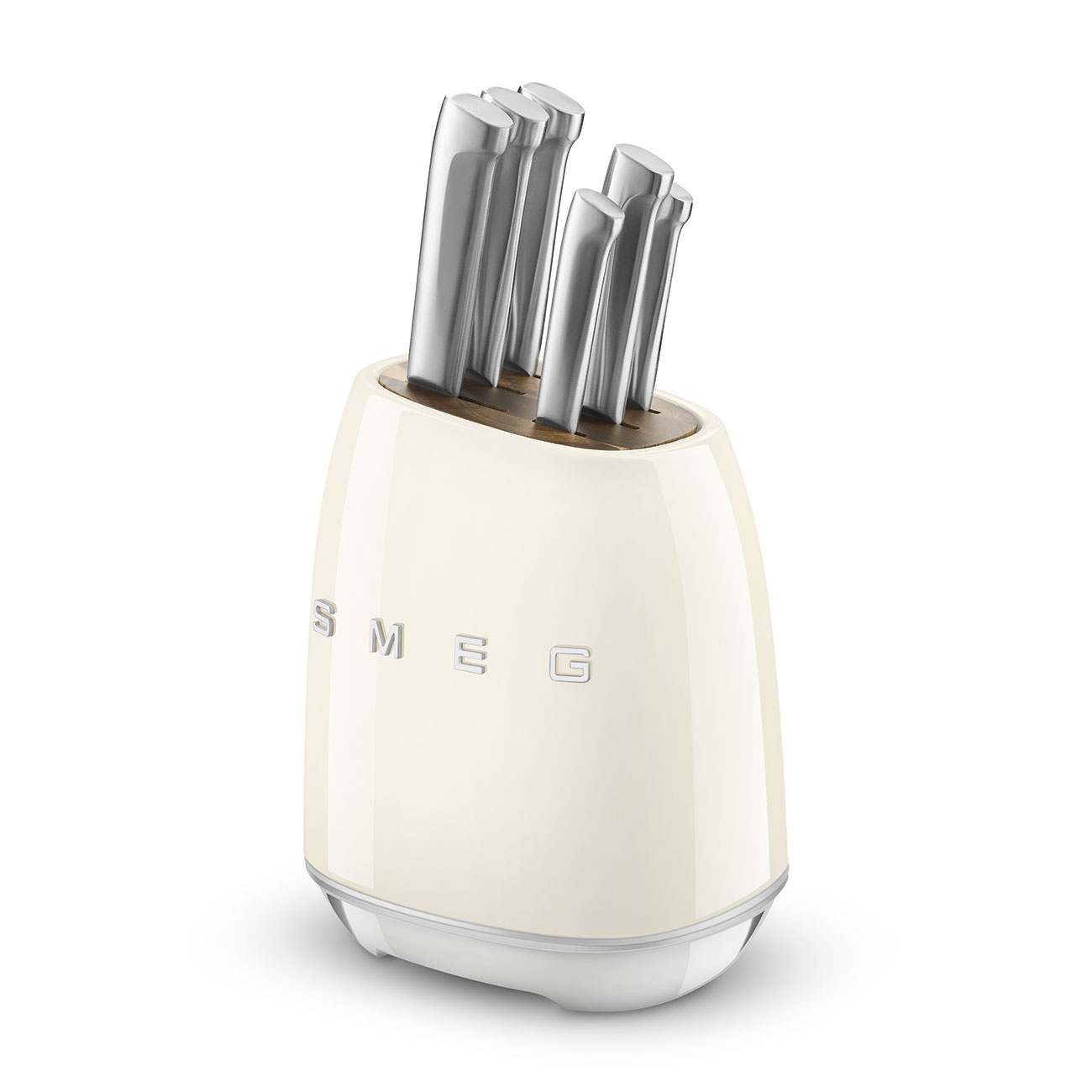 Knife Block Set Cream