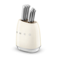 Knife Block Set Cream