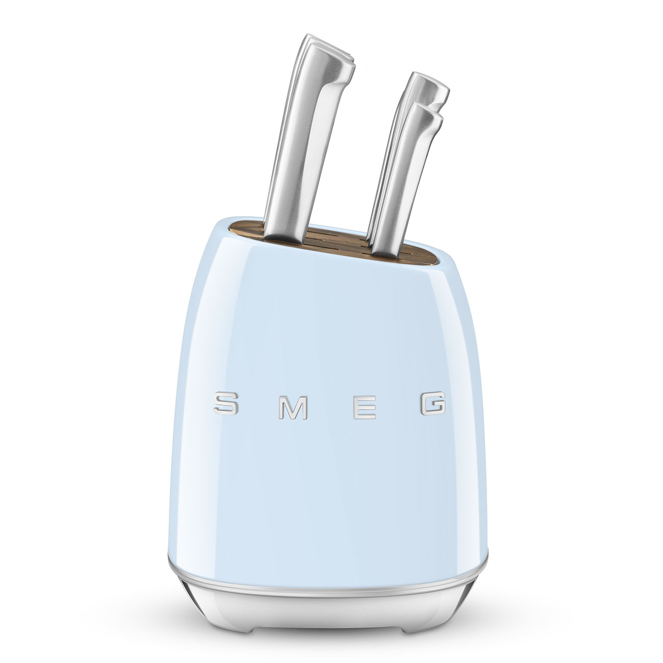 Knife Block Set Pastel Blue