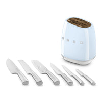 Knife Block Set Pastel Blue