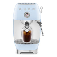 Manual Espresso Coffee Machine with Cold Brew Pastel Blue