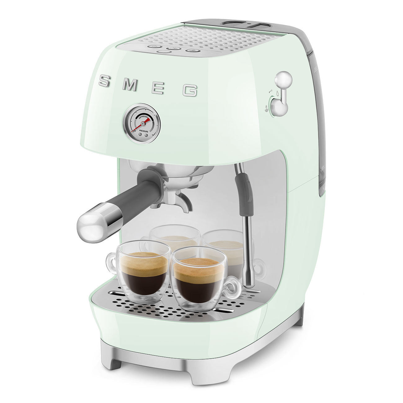 Manual Espresso Coffee Machine with Cold Brew Pastel Green