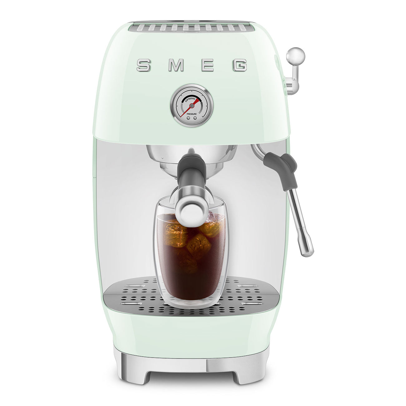 Manual Espresso Coffee Machine with Cold Brew Pastel Green