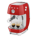 Manual Espresso Coffee Machine with Cold Brew Red