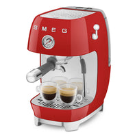 Manual Espresso Coffee Machine with Cold Brew Red