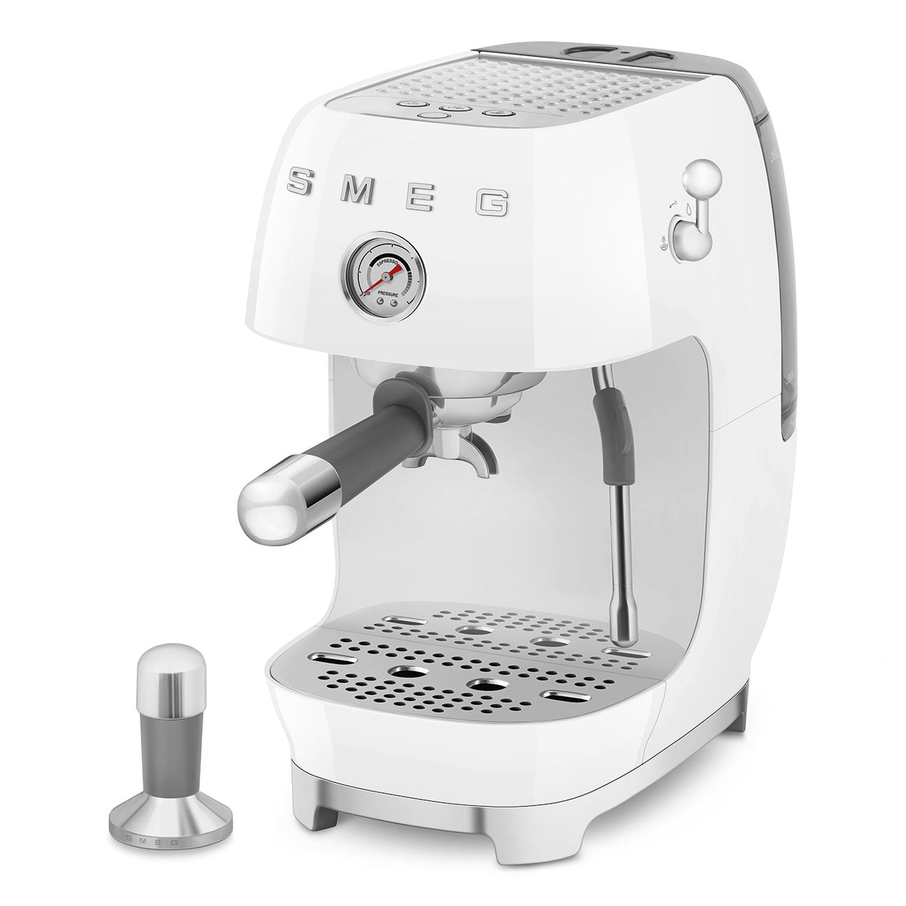 Manual Espresso Coffee Machine with Cold Brew White