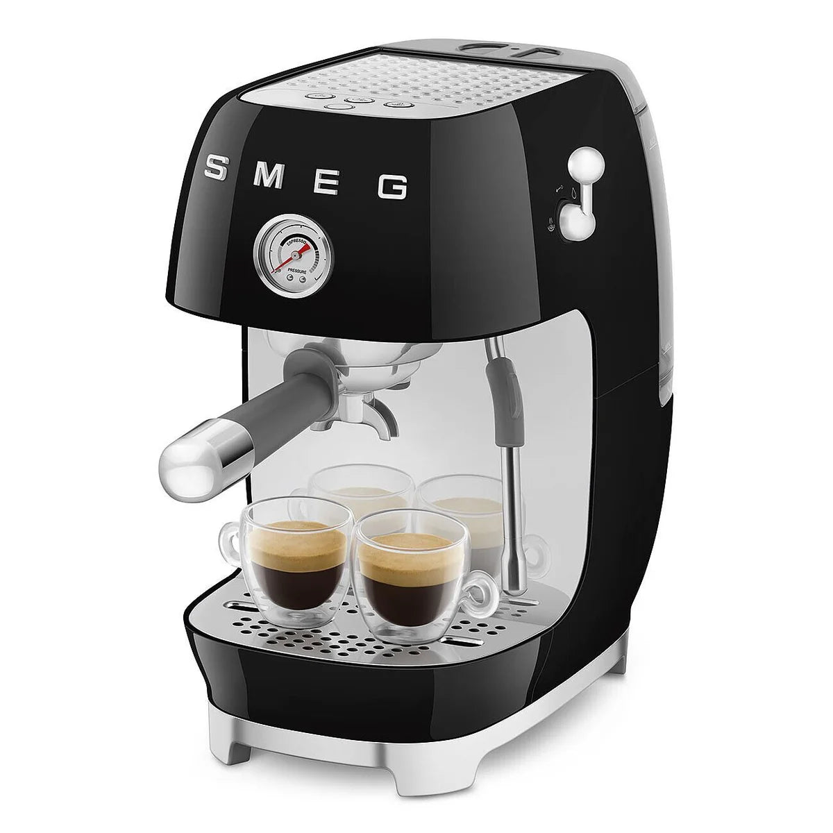 Manual Espresso Coffee Machine with Cold Brew Black