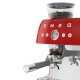 Manual Espresso Coffee Machine with Grinder Red