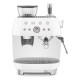 Manual Espresso Coffee Machine with Grinder White