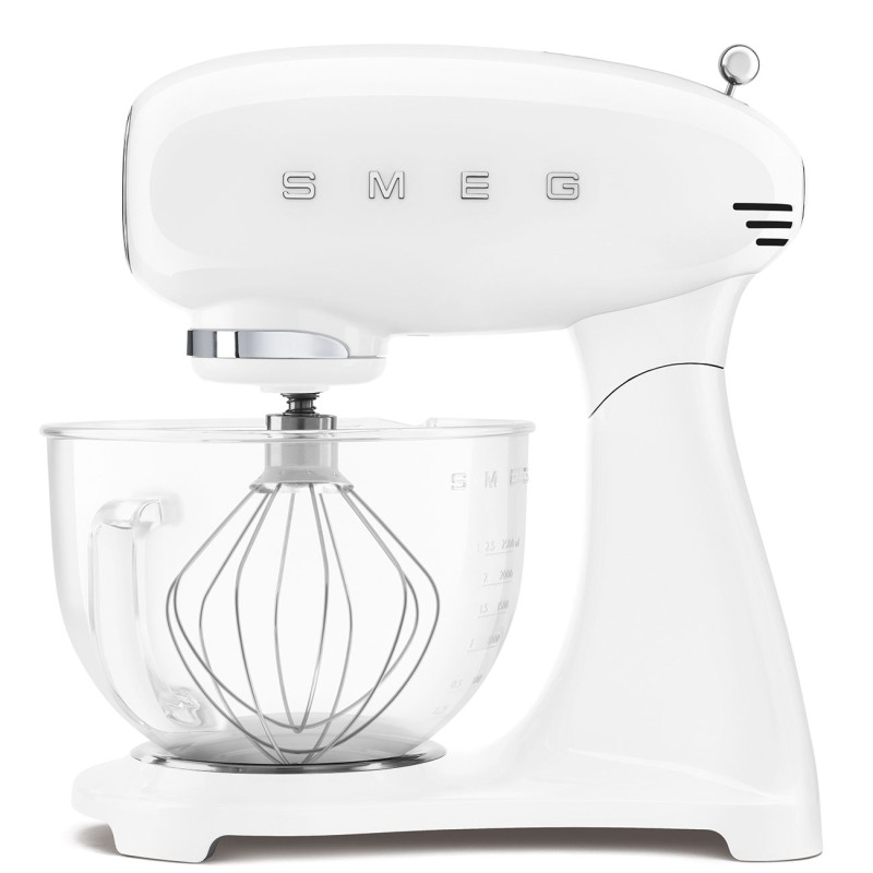 Stand Mixer full White with Glass Bowl